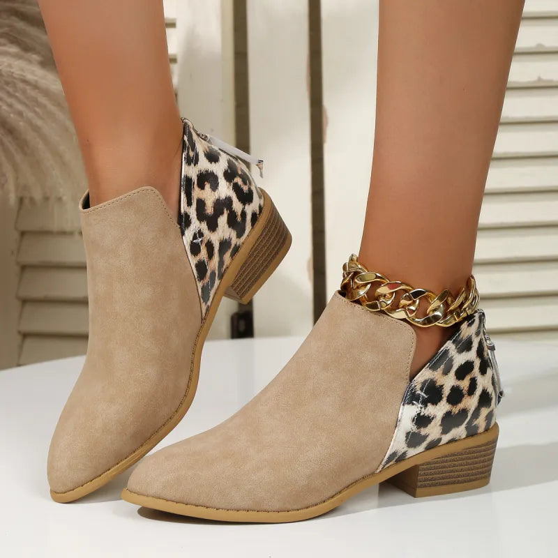 Sade | Chic Summer Leopard Print Booties