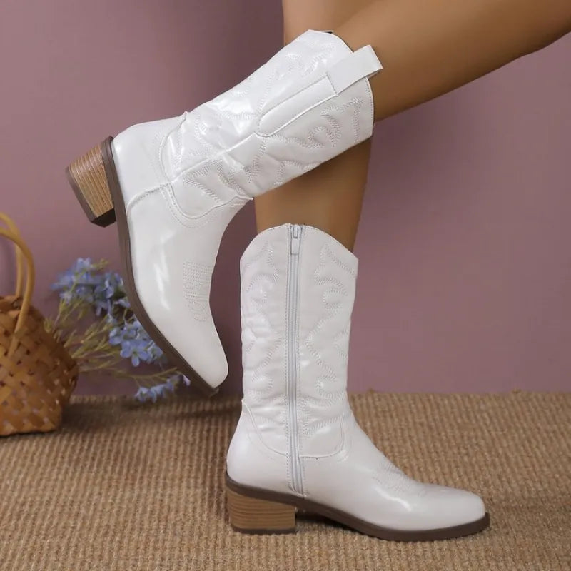 Tiffany | Women’s Summer Knight Boots – Pointed Toe