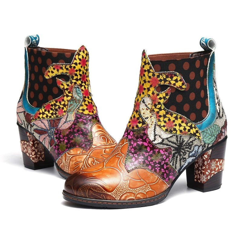 Vanessa | Women’s Plus Size Thick Heel Round-Toe