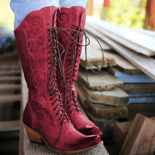Ana | Women’s Mid-Calf Lace-Up Boots