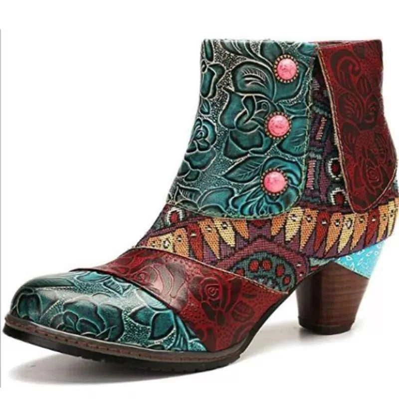 Amara | Women Classic Handmade Stitching Platform Martin Boots