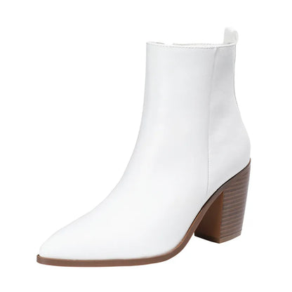 Sofia | Women’s High-Heel Side-Zip Chunky Martin Boots – Stylish & Trendy