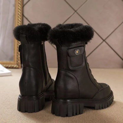 Alessia | Winter Fleece-Lined Snow Boots for Women – Thick Sole, Non-Slip Design
