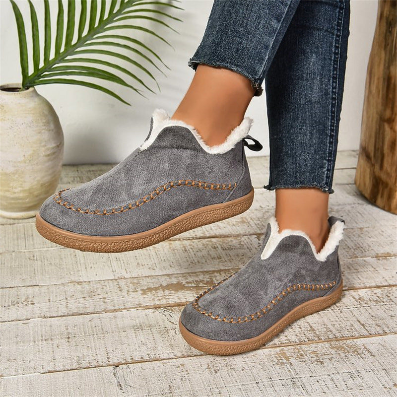 Chloe | Women’s Cozy Slip-On Moccasin Winter Boots