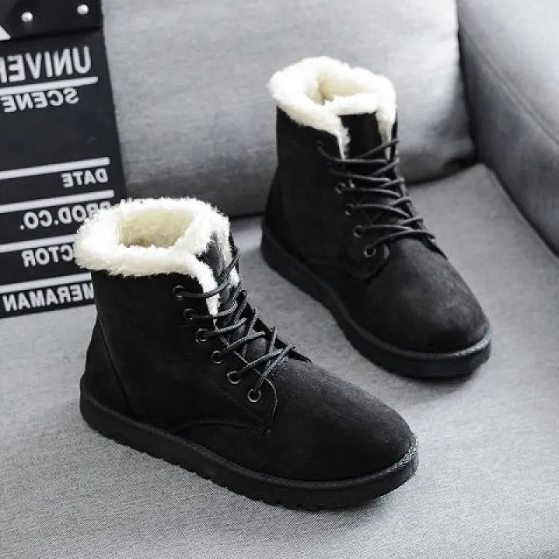 Skye | Women’s Casual Flat Heel Martin Boots – Lace-Up Short Ankle Style