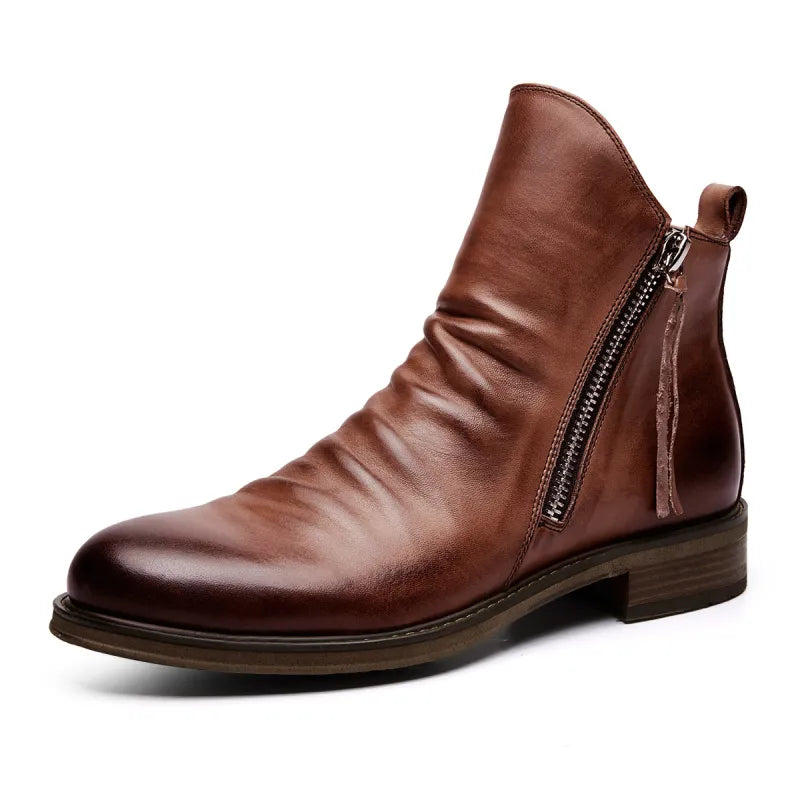 Ivan | Men’s Thick Sole Side Zipper Boots