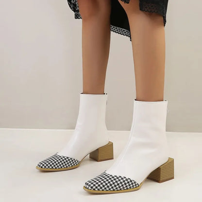 Lucia | Plus Size Pointed Martin Ankle Boots for Women