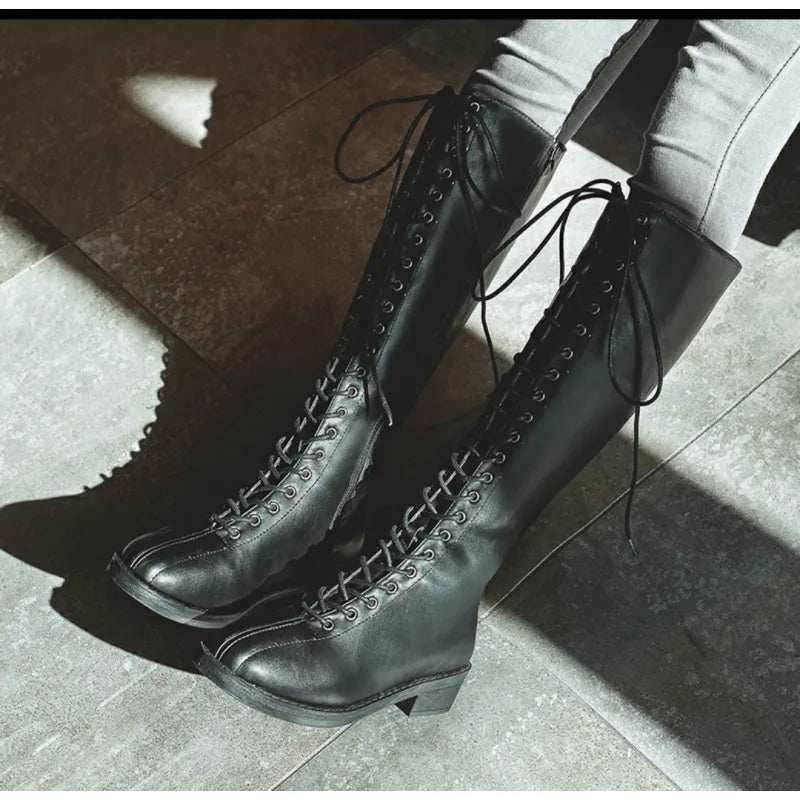 Laura | Women’s Flat Long Boots – Plus Size, Stylish & Comfortable