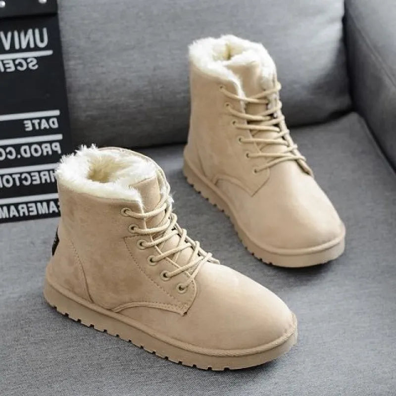 Skye | Women’s Casual Flat Heel Martin Boots – Lace-Up Short Ankle Style