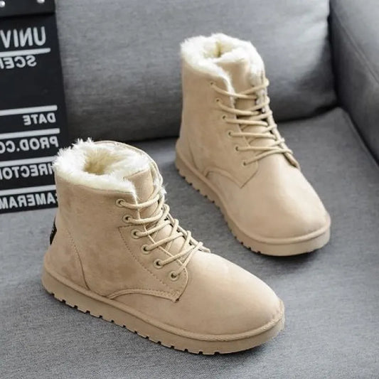 Skye | Women’s Casual Flat Heel Martin Boots – Lace-Up Short Ankle Style