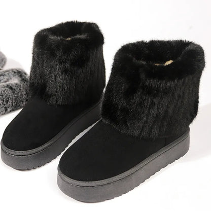 Madison | Women's Winter Fur Trim Ankle Boots