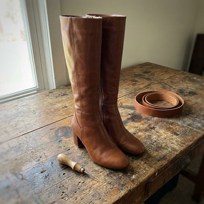 Claire | Women’s Knee-High Heeled Boots