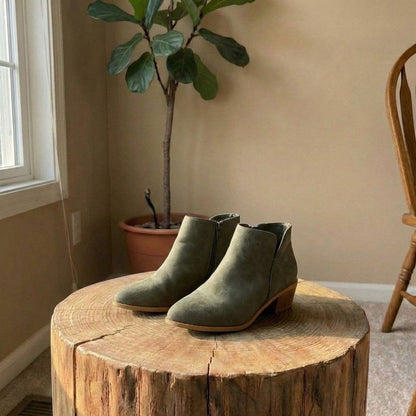 Caroline | Women’s Casual Low Heel Slip-On Boots
