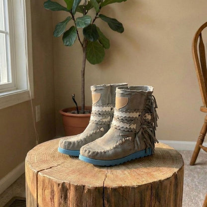 Savannah | Women’s Boho Western Fringe Ankle Boots