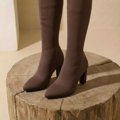 Ruby | Over-Knee Stretch Pointed High Heel Long Boots