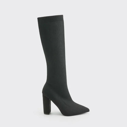 Charlotte | Women’s Winter High Heeled Knee-High Boots