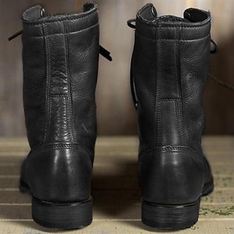 Anna | Women's Leather Lace-up Boots With Mid Shaft