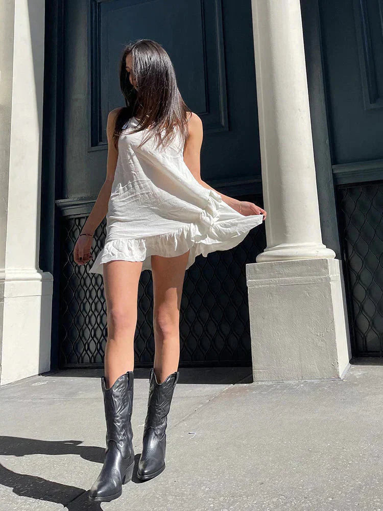 Clara | Women’s Shiny Western-Style Boots