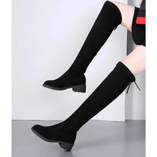 Danielle | Women’s Thigh-High Boots with Block Heels