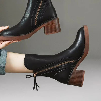 Selene | Leather Ankle Boots