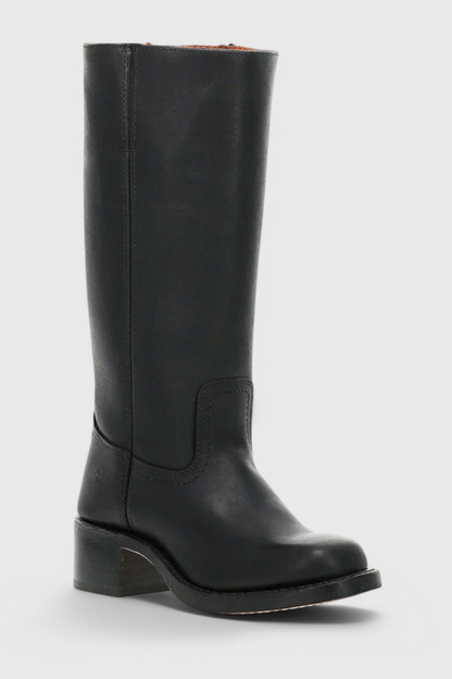 Ella | Women’s Leather Knee-High Boots with Heels