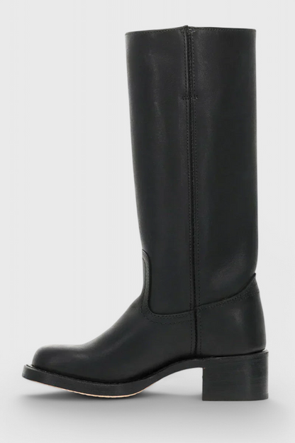 Ella | Women’s Leather Knee-High Boots with Heels