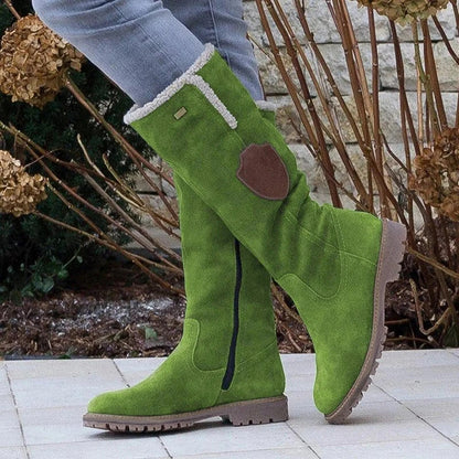 Elly | Women’s Mid Calf Boots With Fur Lining