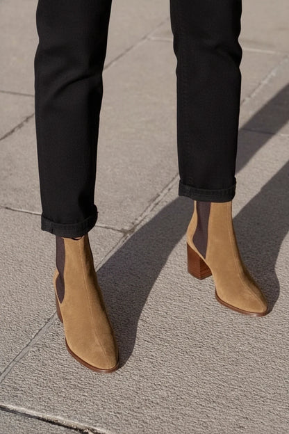 Chelsea Ankle Boots Block Heel for Women
