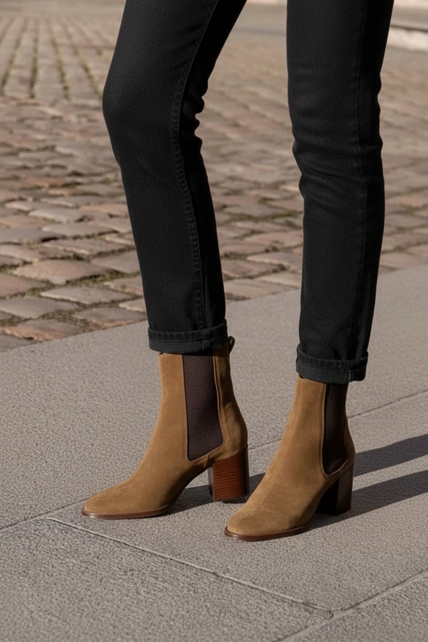 Chelsea Ankle Boots Block Heel for Women