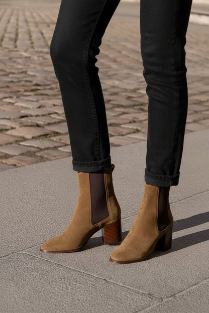 Chelsea Ankle Boots Block Heel for Women