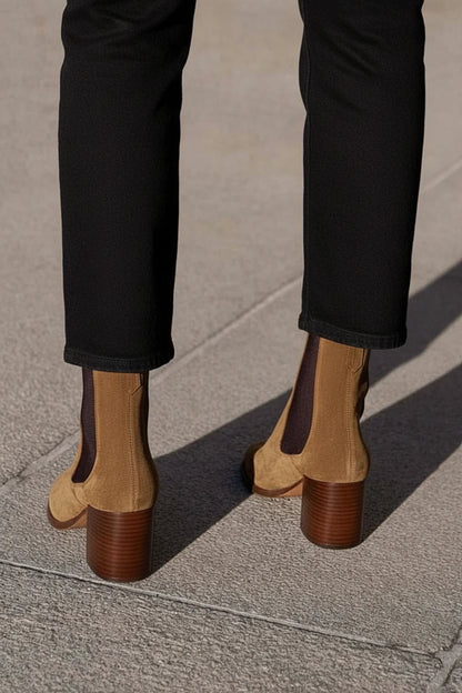 Chelsea Ankle Boots Block Heel for Women
