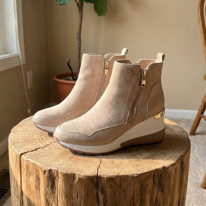 Kylie | Stylish Winter Zip-Up Ankle Boots