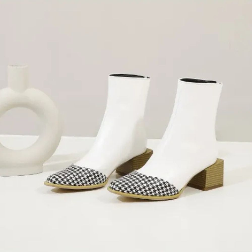 Lucia | Plus Size Pointed Martin Ankle Boots for Women