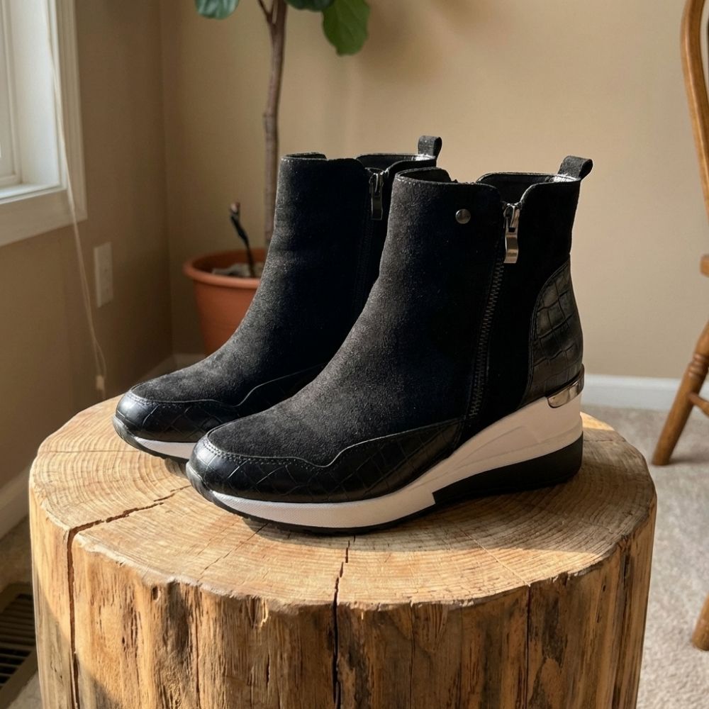 Kylie | Stylish Winter Zip-Up Ankle Boots