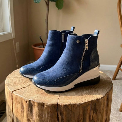 Kylie | Stylish Winter Zip-Up Ankle Boots