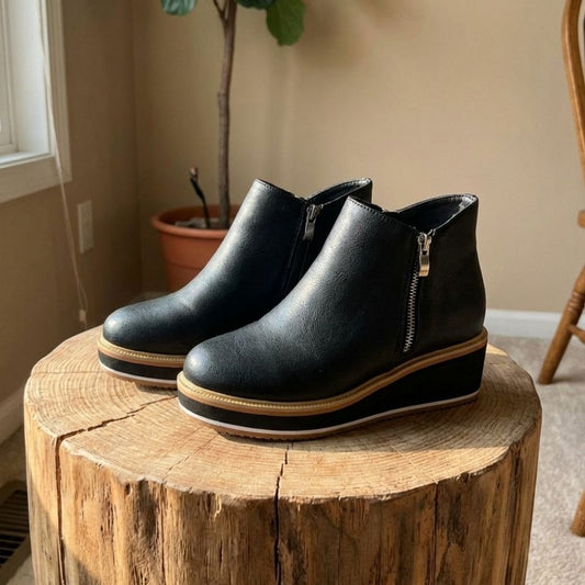Amy | Women's Ankle Boots With Platform Sole