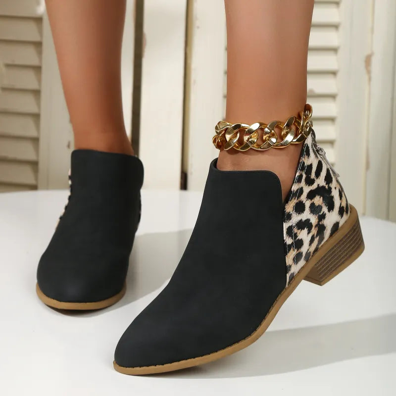 Sade | Chic Summer Leopard Print Booties