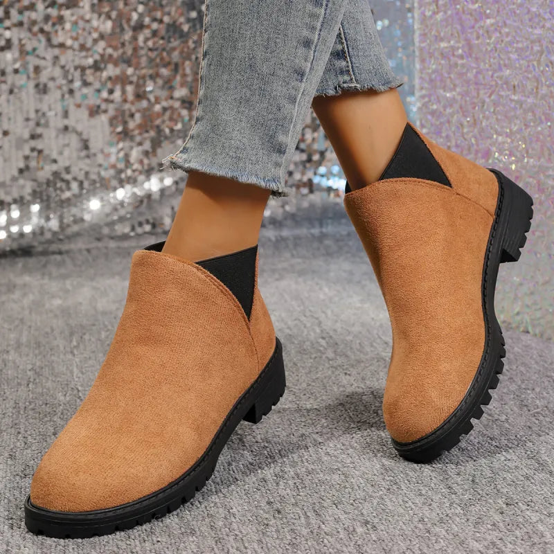 Kimberly | Women’s Chunky Heel  Low-Cut Boots